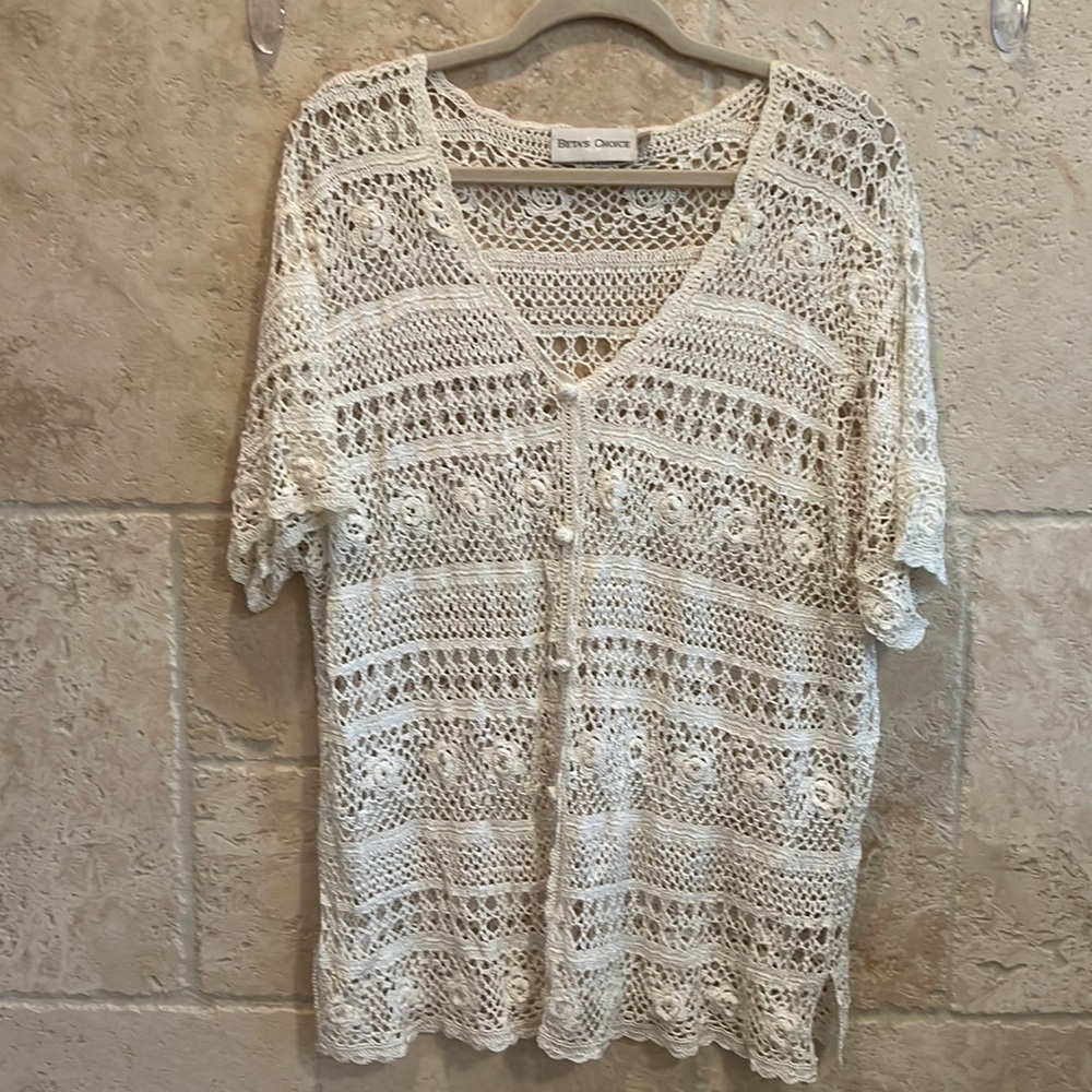 Absolutely beautiful crochet light cardigan